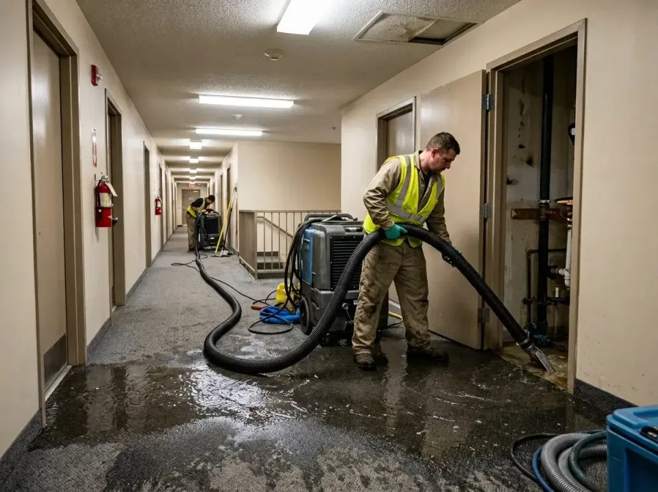 multi-unit-apartment-hallway-f-005 — frequently asked questions, Emergency Burst Pipe Water Extraction & Removal in Chestnut…